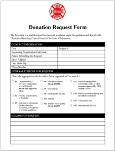 SPFF Donation Form for WP Portfolio Use